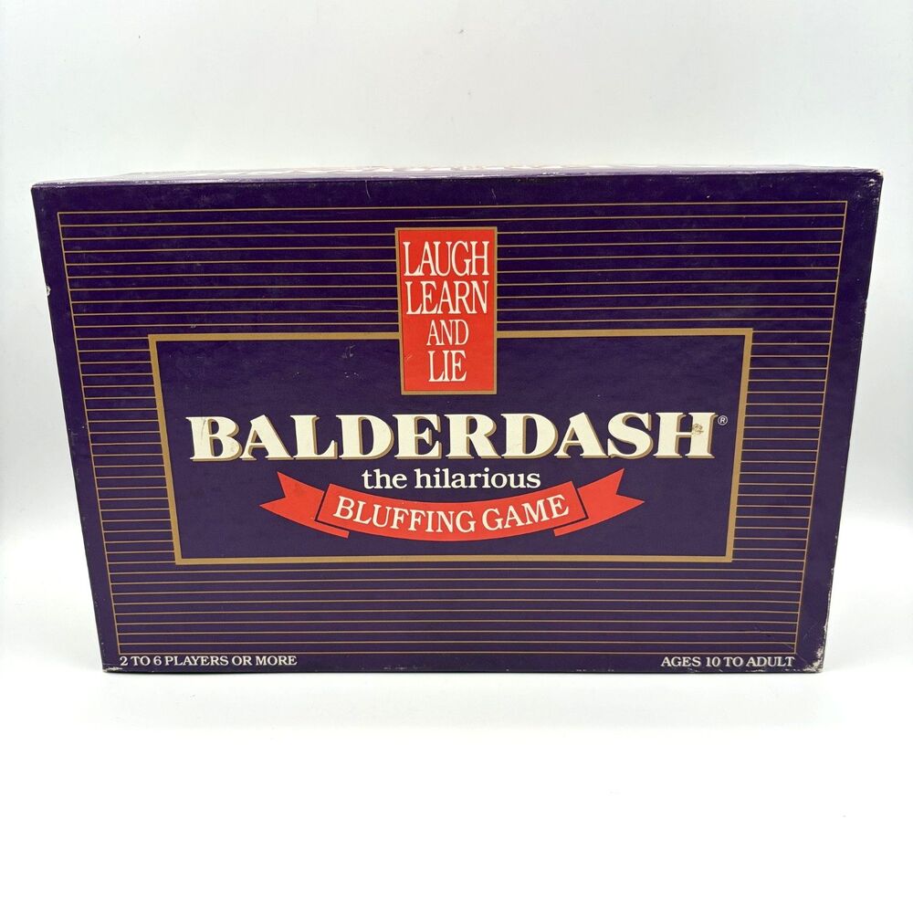 Balderdash Board Game - 1984 - The Hilarious Bluffing Game - Complete